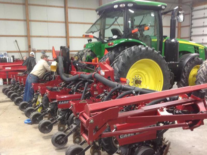 installing precision planting equipment on planter