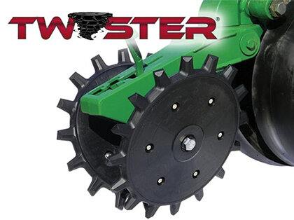Yetter Twister poly spike closing wheel